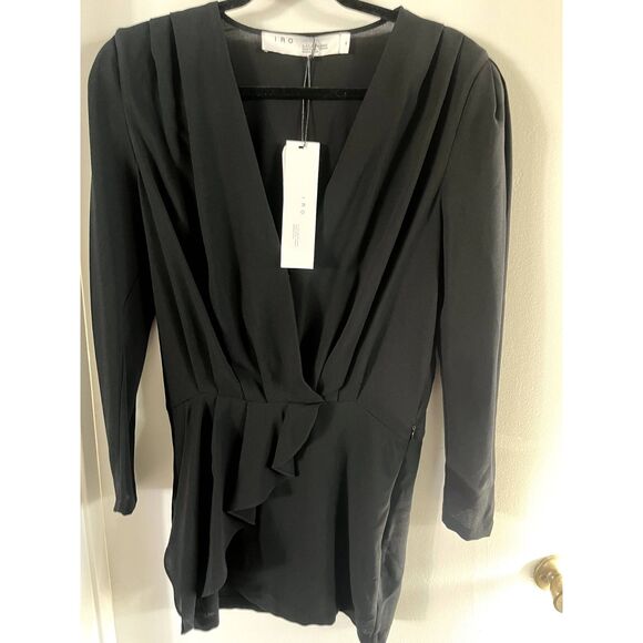 NWT IRO Paris Jersey Wrap Mini Dress - Picture 6 of 14